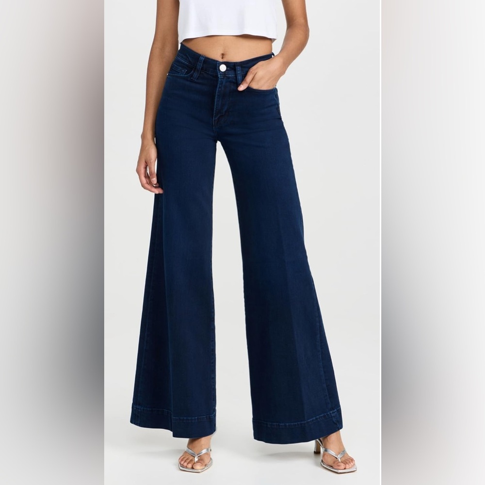 Frame Denim Le Palazzo Wide Hem Jeans - Size 28